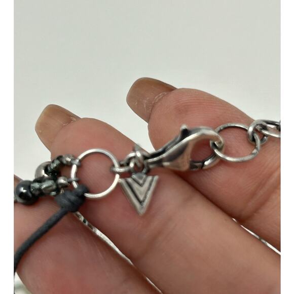 Silpada Necklace Marked 925 Multilayer with Hematite - Picture 5 of 9